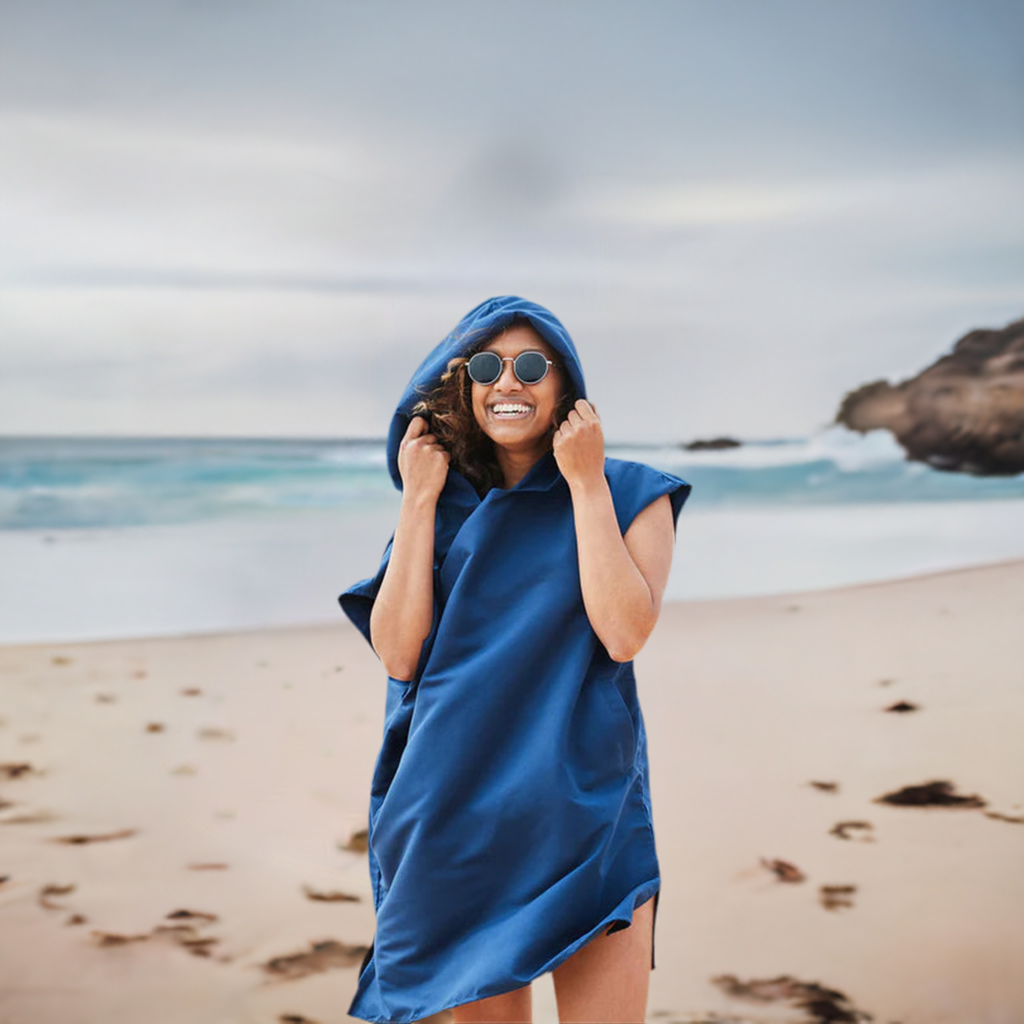 Microfiber Poncho for Adults (100% Recycled Material)