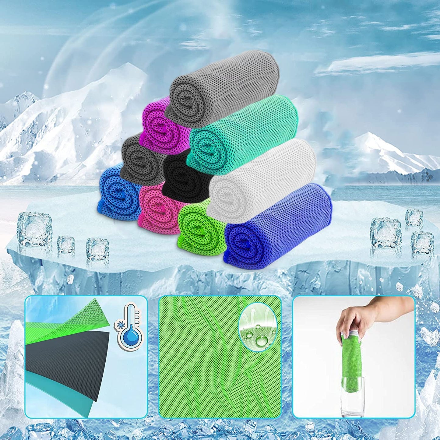 Cooling Towels (UPF 50 Skin Protection)