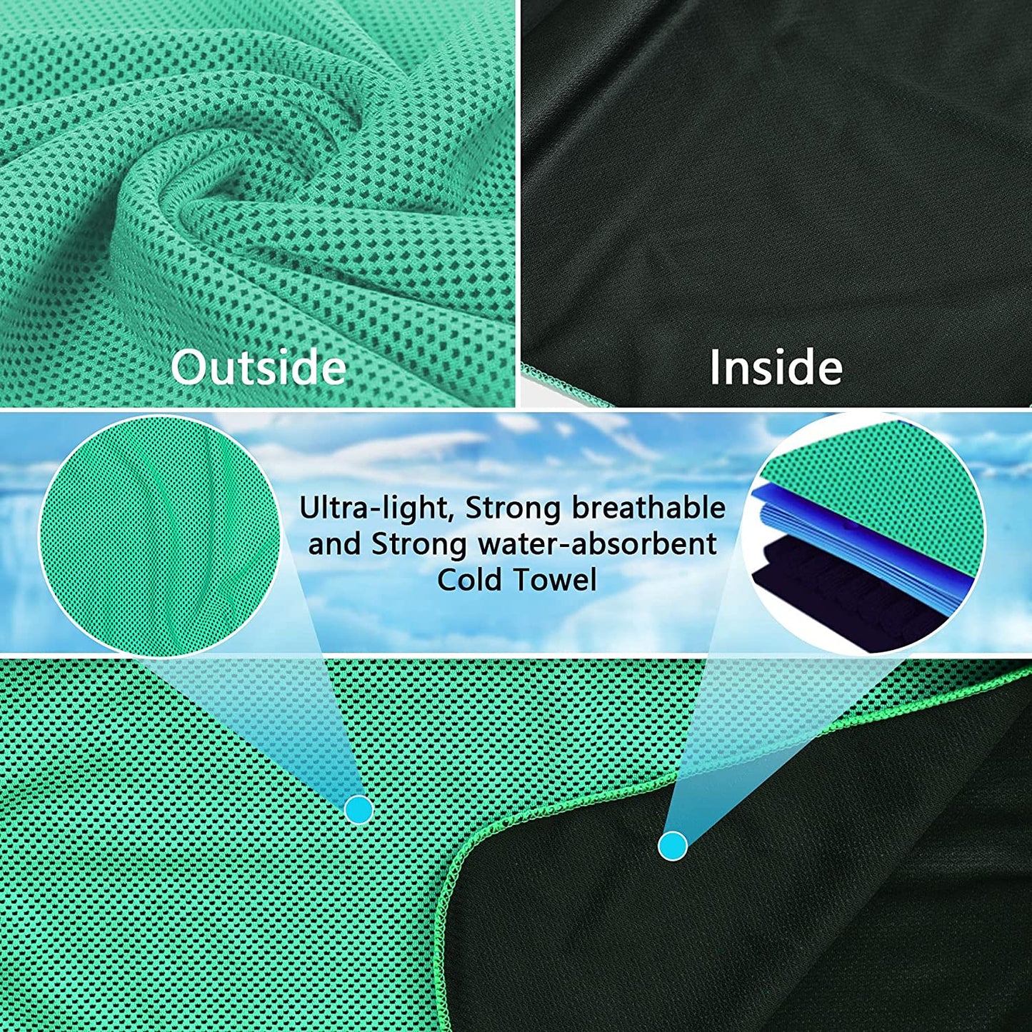 Cooling Towels (UPF 50 Skin Protection)