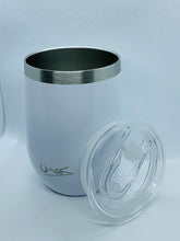 Load image into Gallery viewer, 12oz Stainless Steel Glass Tumbler, New Redesign Spill Free Lid, Stainless Steel Straw