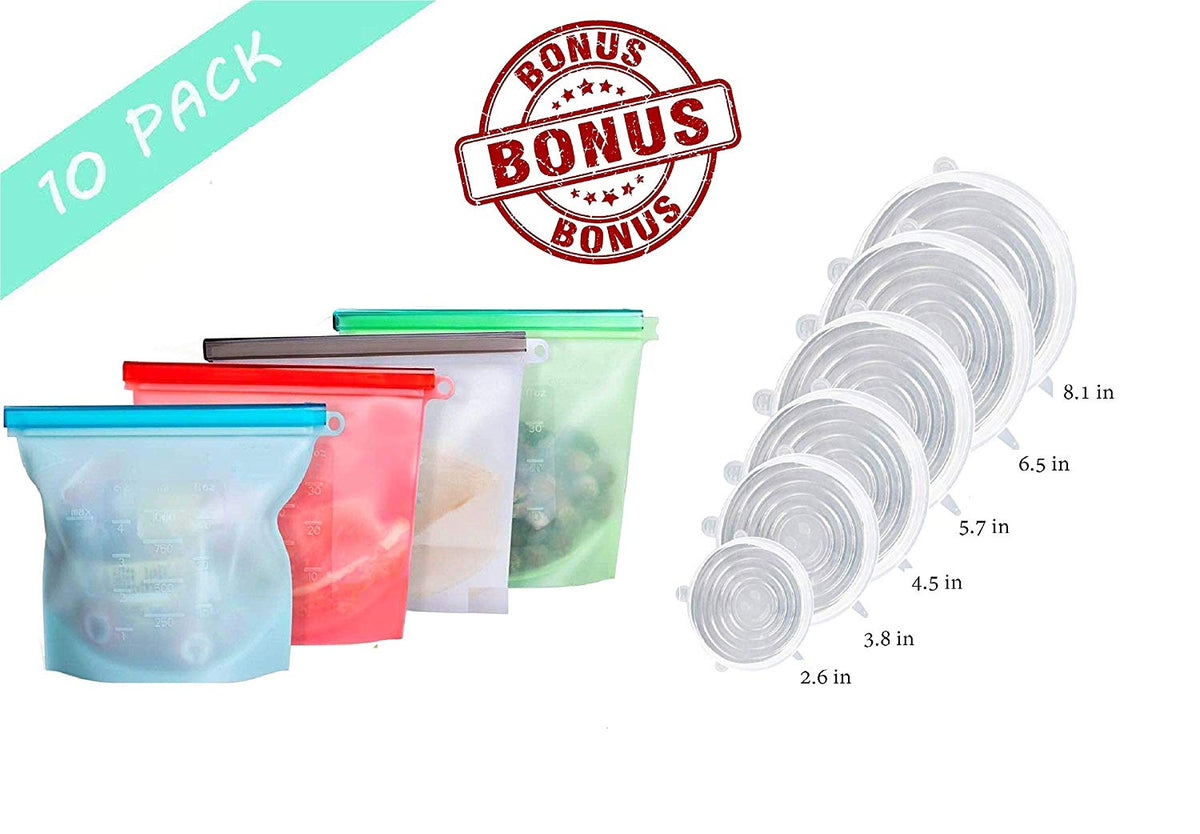 Silicone Food Storage Bags - 3 sizes – Of Intention