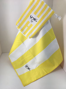 Extra Large Microfiber Cabana Beach Towel (70 in W x 36 in H).