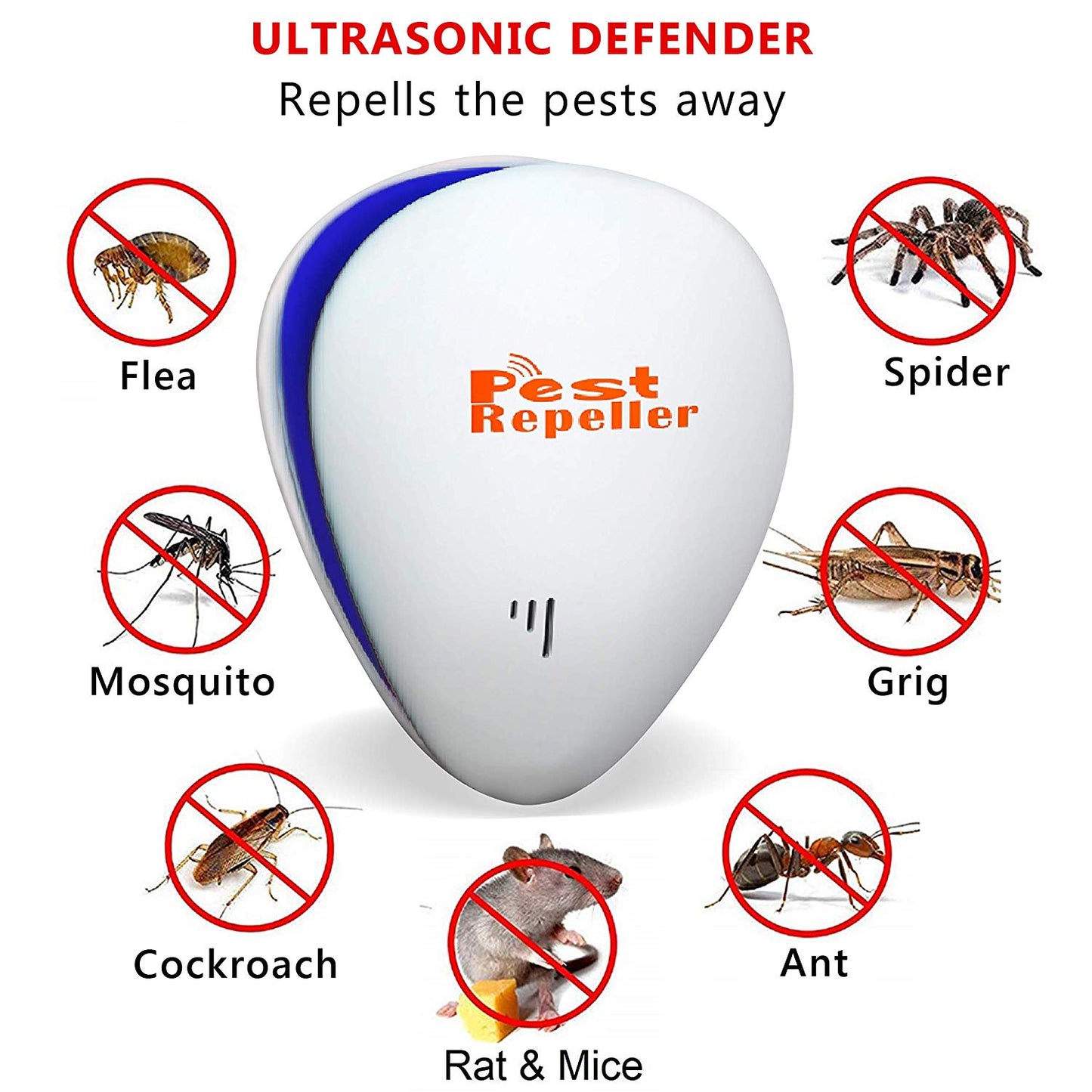 Ultrasonic Pest Repeller (2 Pack)