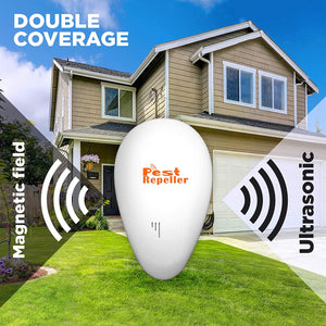 Ultrasonic Pest Repeller, Electronic Plug in, 100% Safe for Humans and Pets, 2 Pack
