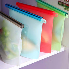 Load image into Gallery viewer, Tutti. 100% Silicone Reusable Storage Food Bags, Plus 6 Silicone Stretch Lids