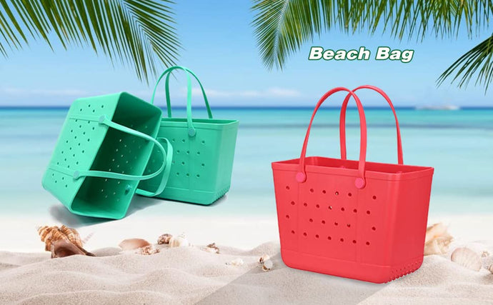 Medium EVA Material Beach Bag Waterproof Rubber Handbags