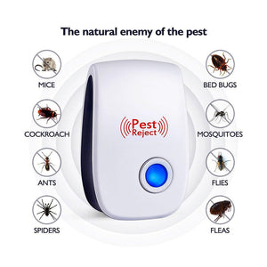 Tutti. Ultrasonic Pest Repeller, 4 Pack, Electronic Plug in, Safe for Humans and Pets