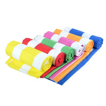 Load image into Gallery viewer, Extra Large Microfiber Cabana Beach Towel (70 in W x 36 in H).